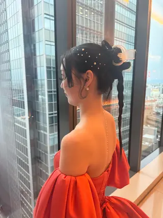ヘアアレンジ 鷲見 望のヘアスタイル