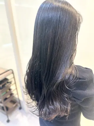 ロング カラー 艶質改善/縮毛矯正 ササキナツミのヘアスタイル