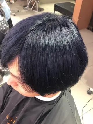 ショート カラー メンズ インナーカラー🫶 オタク美容師 山本のヘアスタイル