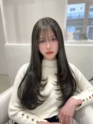 ロング 木村 宙奈のヘアスタイル