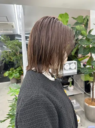 ショート カラー ボブ/レイヤー/ケア パーマ/リュウタのヘアスタイル