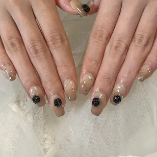 ネイル unwind ┊︎冬っぽネイル🧸のネイルデザイン