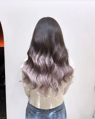 ロング カラー 🔗透明感カラー🔗 エクステ✂️はるちかのヘアスタイル