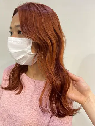 ロング カラー silo所属・silo MOKA 顔周りカット🦦のヘアスタイル