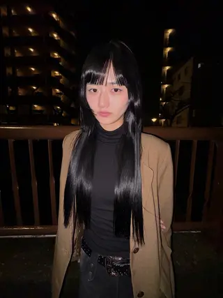 カラー 武石 優愛のヘアスタイル