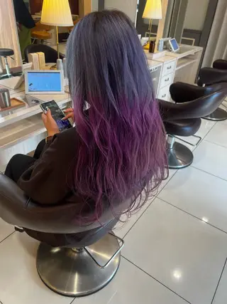 ロング カラー 豊田 恭平のヘアスタイル