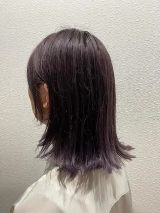 セミロング カラー 水野 雄介のヘアスタイル