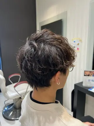 ミディアム メンズ ＊インナーカラー＊ 植松彩音のヘアスタイル