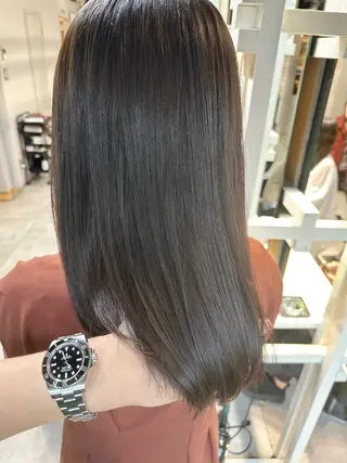 ミディアム ✨似合わせカット/ 艶カラー恵比寿✨のヘアスタイル