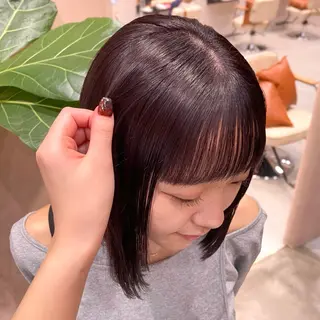 ミディアム カラー ブリーチ/暖色/ ダブルカラー/ゆきなのヘアスタイル