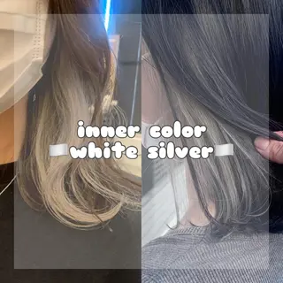 ミディアム ハイトーン職人💗 松本輝美のヘアスタイル