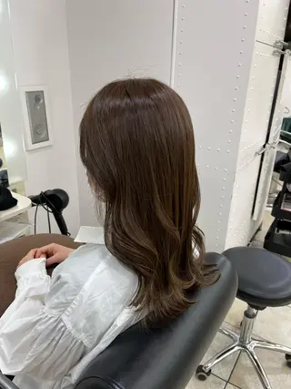 セミロング 韓国レイヤー×モテ髪 /MITSUKI🤍のヘアスタイル