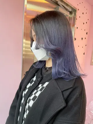 セミロング カラー 心斎橋/ブリーチ minamiのヘアスタイル