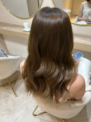 ロング miku 韓国艶髪✨のヘアスタイル