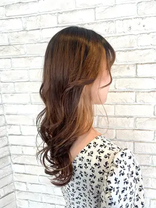 ロング カラー 💙mai🫧 縮毛矯正・ハイライトのヘアスタイル