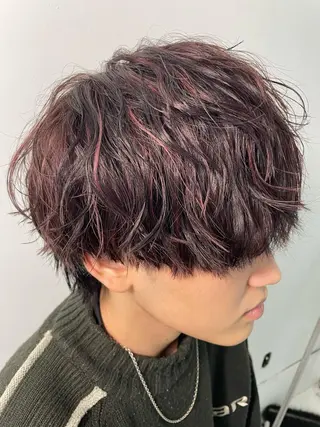 ミディアム カラー パーマ メンズ 【柏メンズパーマ職人 】店長　KAZUMAのヘアスタイル