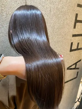 セミロング カラー La fith hair fun 池袋店【ラフィスヘアーファン】所属・🦋透明感カラー/レ イヤー/ruru🦋のヘアスタイル