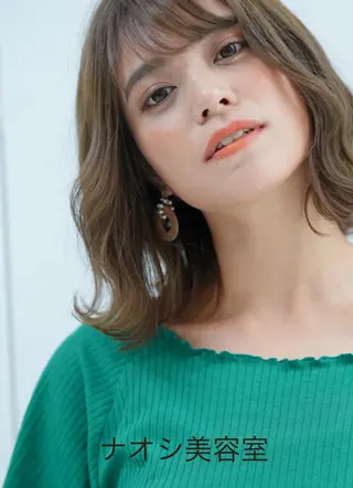 セミロング カラー nao*c北大和店 スタイリスト担当のヘアスタイル