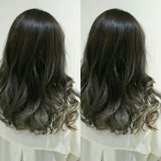 ロング カラー 藤森 希美のヘアスタイル