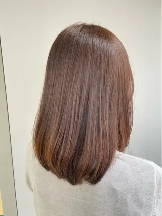 セミロング カラー 30代からの大人 ショートのヘアスタイル