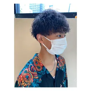 パーマ メンズ 菊池大一 溝の口パーマのヘアスタイル