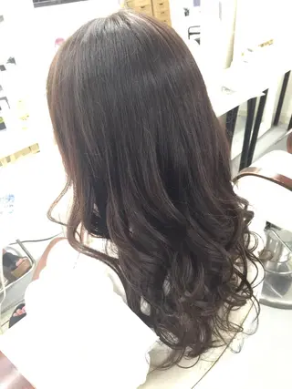 ロング カラー ヘアアレンジ 枝毛カット＆髪質改善 満足NO.1岡しゃんのヘアスタイル