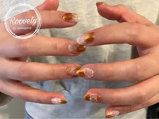 ネイル Nail salon Roovely 代官山店【ネイルサロンルブリー】所属・roovely Rumi／ニュアンスのネイルデザイン