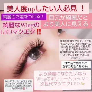 マツエク・マツパ ウイング美容室 eyelash&hair所属・eyelash Wingのマツエク・マツパデザイン