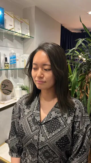 ミディアム カラー ☆ 透明感カラー HARUKA ☆のヘアスタイル