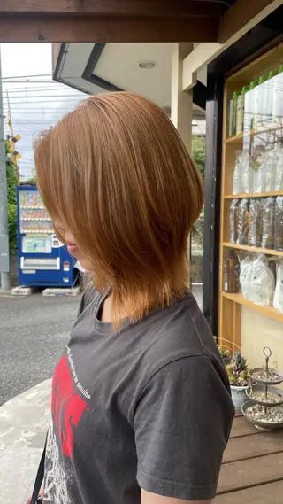 ミディアム 白髪ケア  BAUM まやのヘアスタイル