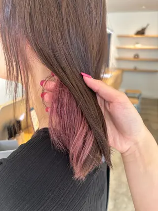 ミディアム NAVY/ Miharuのヘアスタイル