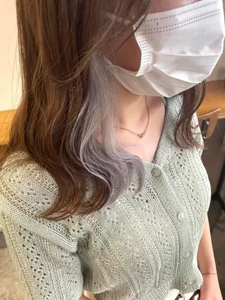 ミディアム カラー ヘアアレンジ ⛄️カトウ ケイゴ⛄️のヘアスタイル