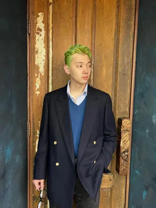 ショート カラー メンズカット・パーマ eliasのヘアスタイル