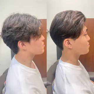 ミディアム パーマ メンズ トレサンパ所属・💈トレサンパ 💈金山駅✂︎愛実のヘアスタイル