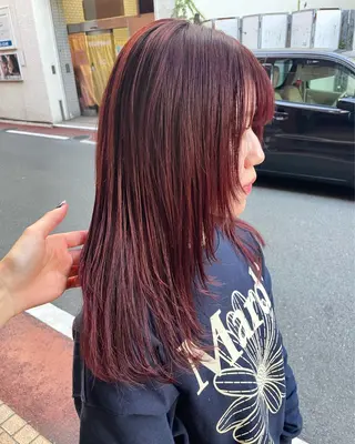ロング カラー uno rioのヘアスタイル