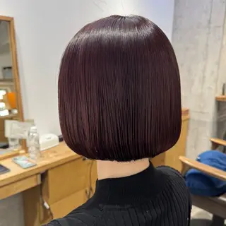ショート カラー 安岡美咲✂︎ 艶カラー/髪質改善のヘアスタイル
