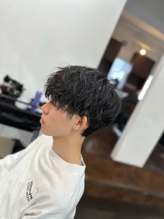 ショート パーマ メンズ SALOWIN名古屋suite店所属・メンズカット/名駅 個室/千田のヘアスタイル