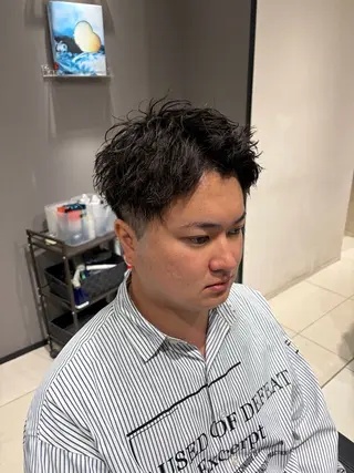 ショート パーマ メンズ 関内/メンズ専門/ パーマ推し/菊池蒼大のヘアスタイル