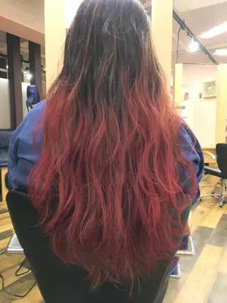 ロング ツバサ 髪質改善のヘアスタイル