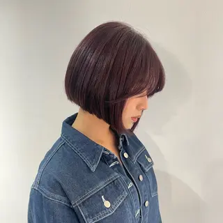 ショート カラー ボブ／ブリーチカラー ／ゆづき🌟のヘアスタイル
