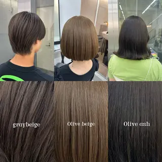 カラー 🍊暖色/ボブヘア chihiro🌼ོのヘアスタイル