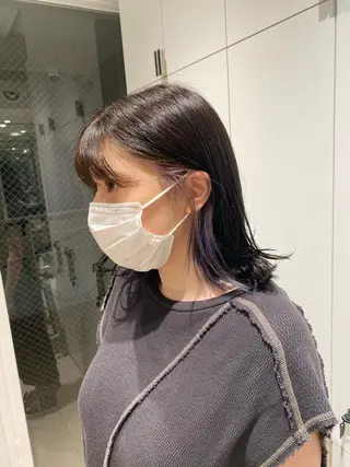 ミディアム カラー ナチュラル/韓国💎 haruka 💎のヘアスタイル