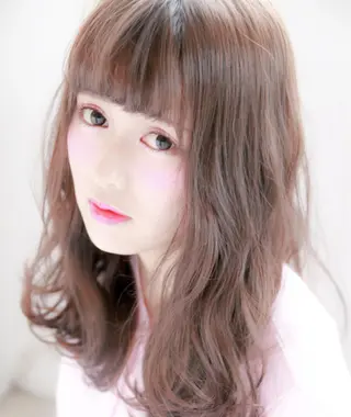 ミディアム カラー パーマ ヘアアレンジ 代官山/恵比寿所属・髪質改善/縮毛矯正 専門 代官山/恵比寿のヘアスタイル