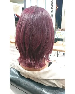 ミディアム カラー ACROあべの店所属・艶カラー/インナー /グラデ/大西小百合のヘアスタイル