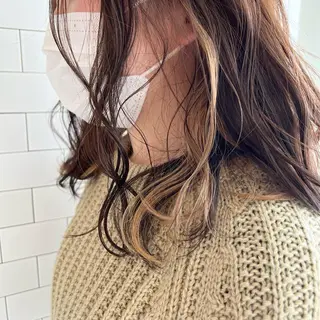 セミロング カラー ぱつボブ/ ショート/YUKIのヘアスタイル