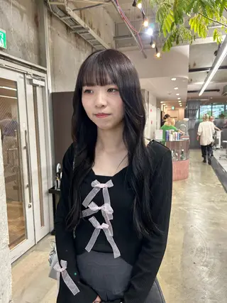 ロング カラー 小川真歩/パーマ /暖色オリーブのヘアスタイル