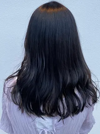 セミロング カラー 🎀暖色カラー🎀 おかだみほのヘアスタイル