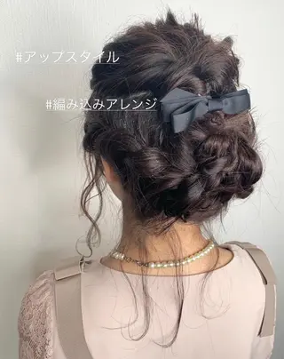 セミロング カラー ヘアアレンジ 袴田 伊代のヘアスタイル