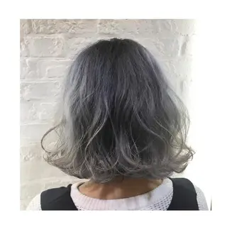 ミディアム カラー 加藤 あやみのヘアスタイル