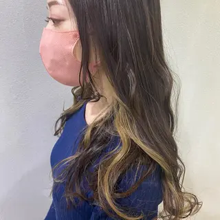 ロング カラー 舟橋 りんかのヘアスタイル